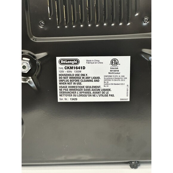 DeLonghi Livenza Multi Cooker Slow Cooker CKM1641D - Picture 15 of 16